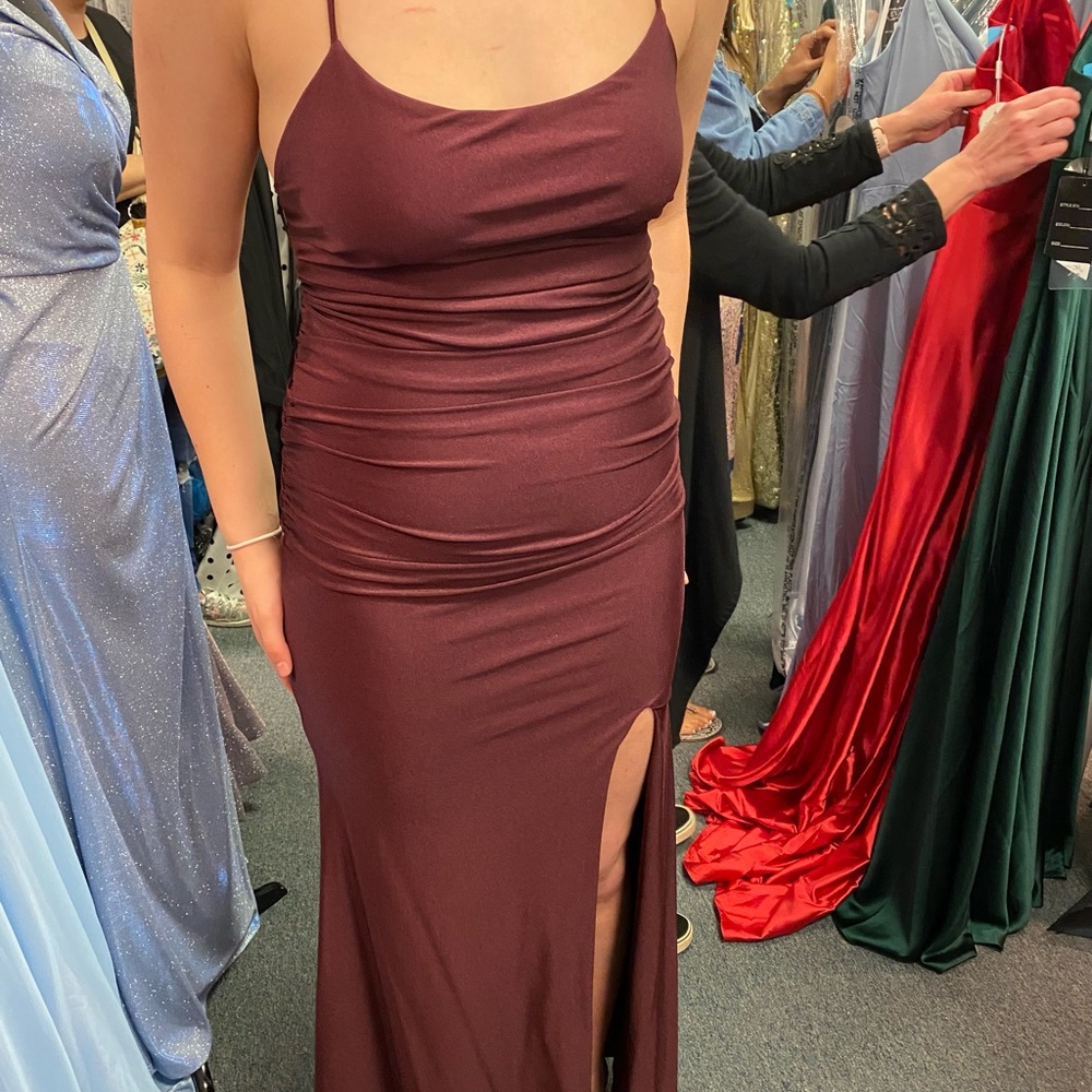 Formal dress maroon